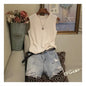 Summer Knitted Blouse Shirt for Women