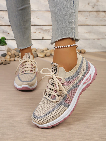 Women's Double-Color Canvas Work Sneakers