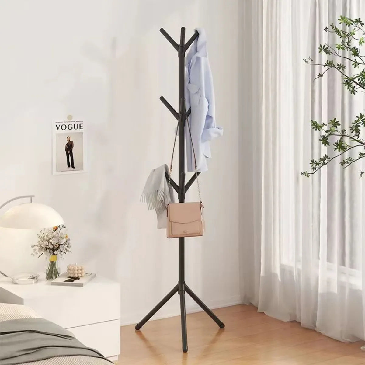 Vertical Clothes And Hats Rack - Plastic Coat Hook