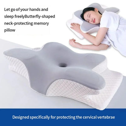Memory Foam Butterfly Neck Pillow for Bedding
