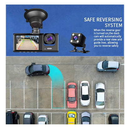 1080P WiFi Dash Cam with Front and Rear Cameras