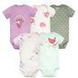 Cotton Summer Girls Bodysuit Set for Newborns