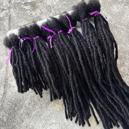 Handmade Human Hair Dreadlock Extensions 50 Strands 6-20 Inch