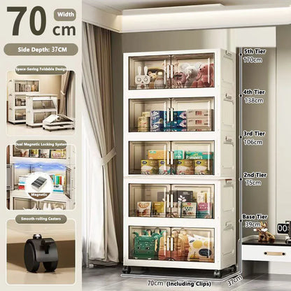 Large Capacity Plastic Folding Storage Cabinet