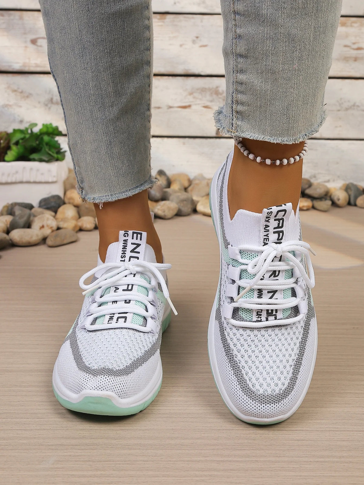 Women's Double-Color Canvas Work Sneakers