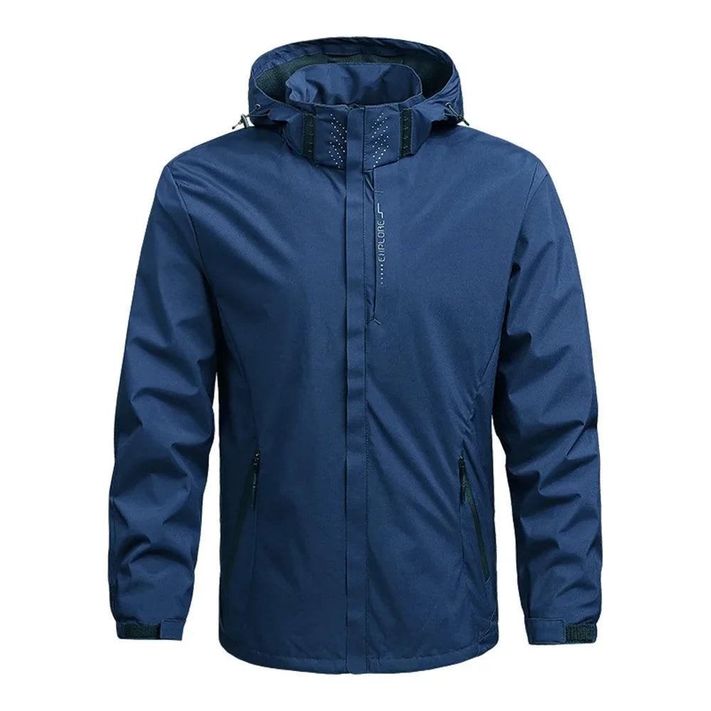 Men's Lightweight Waterproof Hooded Rain Jacket