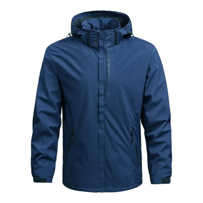 Men's Lightweight Waterproof Hooded Rain Jacket