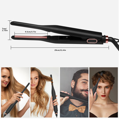 Small Flat Iron for Short Hair, Temperature Adjustable