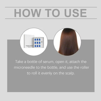 Microneedle Hair Regrowth Kit with Nourishing Serum