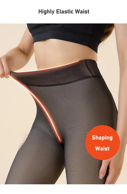 Women's Thermal Fleece Leggings for Winter Wear