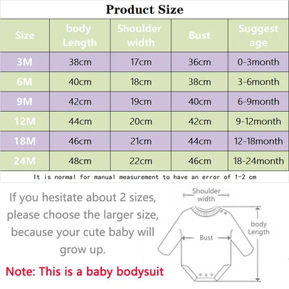 Baby Bodysuit Summer Romper for Newborns 0-12M