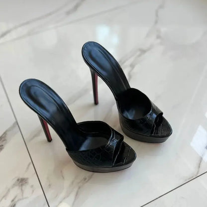 Women's Open Toe Stiletto Slippers for Summer