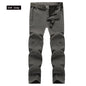 Men's Winter Soft Shell Hiking Pants with Fleece Lining