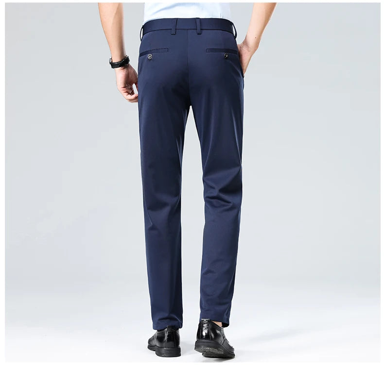 Men's Summer Casual Suit Pants Plus Size 28-42