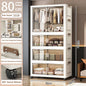 Multi-Layer Plastic Storage Cabinet for Home Use