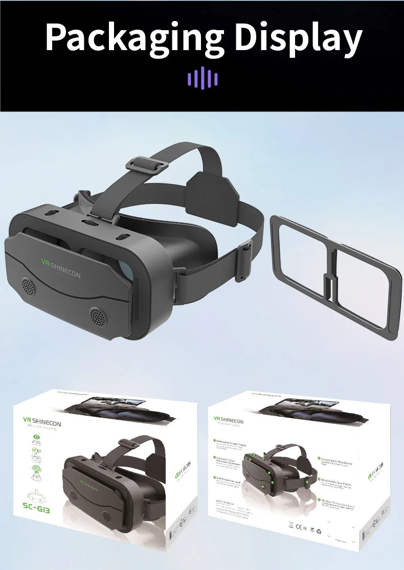 3D Virtual Reality Glasses Headset for Smartphones