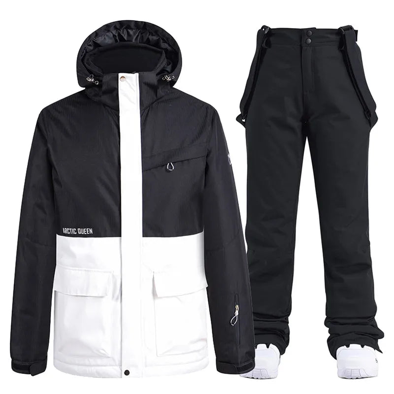 Unisex Winter Snow Ski Suit Jacket and Pants Set