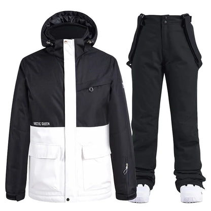 Unisex Winter Snow Ski Suit Jacket and Pants Set