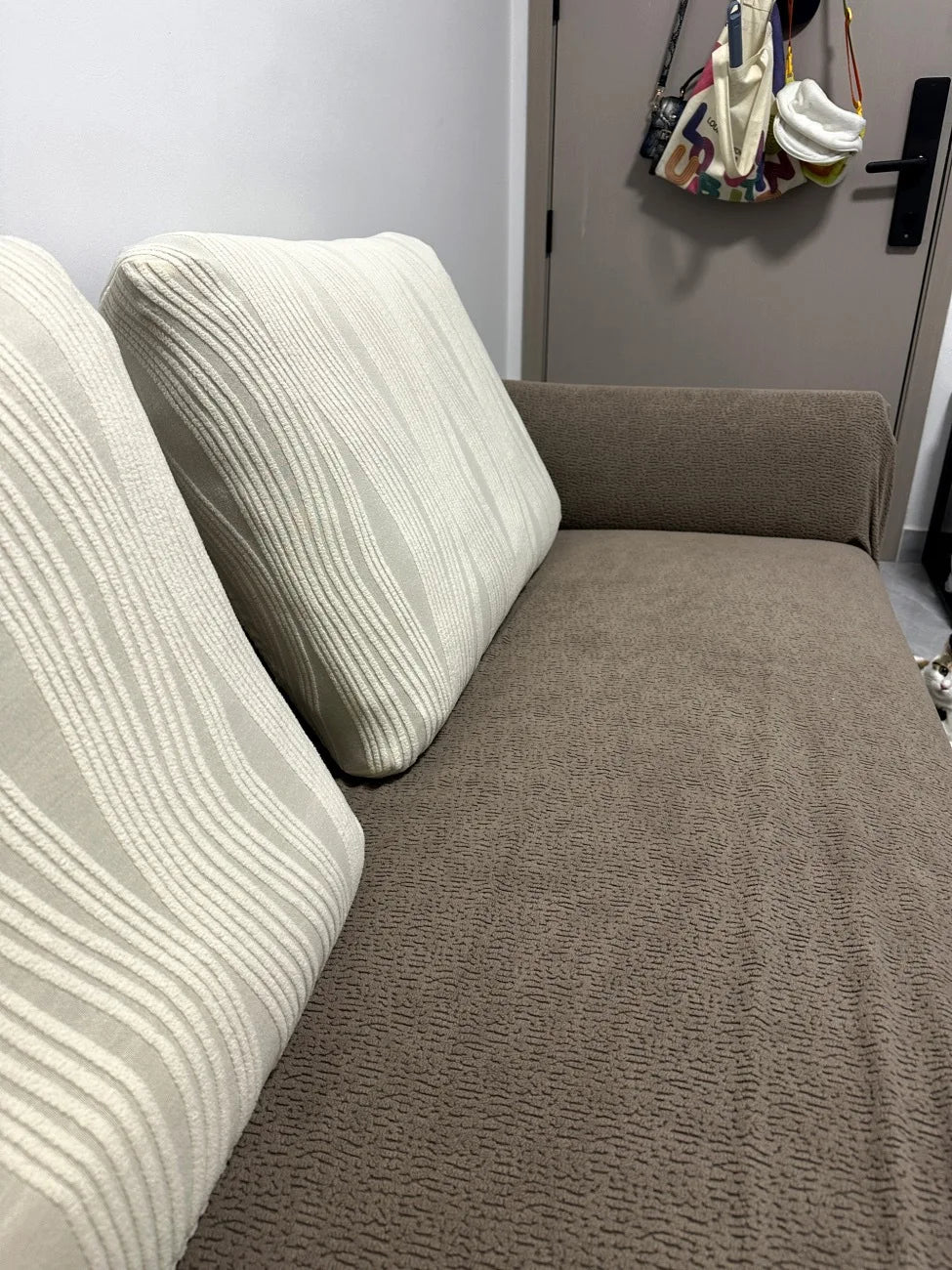 Adjustable Velvet Sofa Cover for L Shape Couch