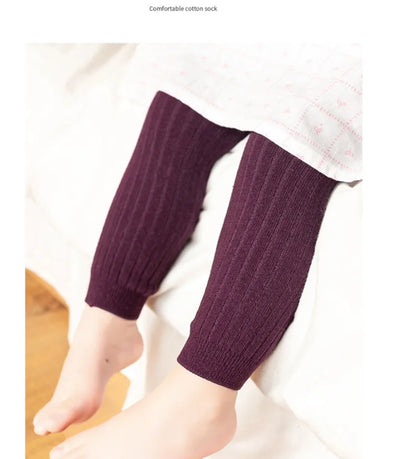 Cotton Stretch Baby Leggings with Side Stripe
