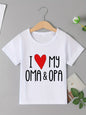 Capybara Print Girls Summer T-Shirt Short Sleeve