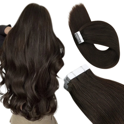Ugeat Tape In Hair Extensions Brazilian Remy Hair 20P/40P