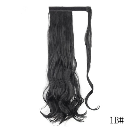 Long Straight Clip-in Ponytail Hair Extension Black