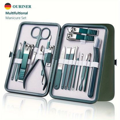 Stainless Steel Nail Care Kit with Travel Case