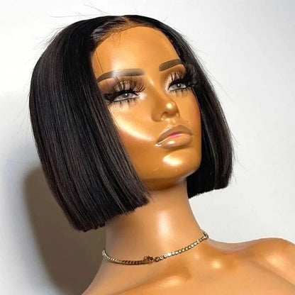 Human Hair 13X4 Lace Frontal Bob Wig for Black Women