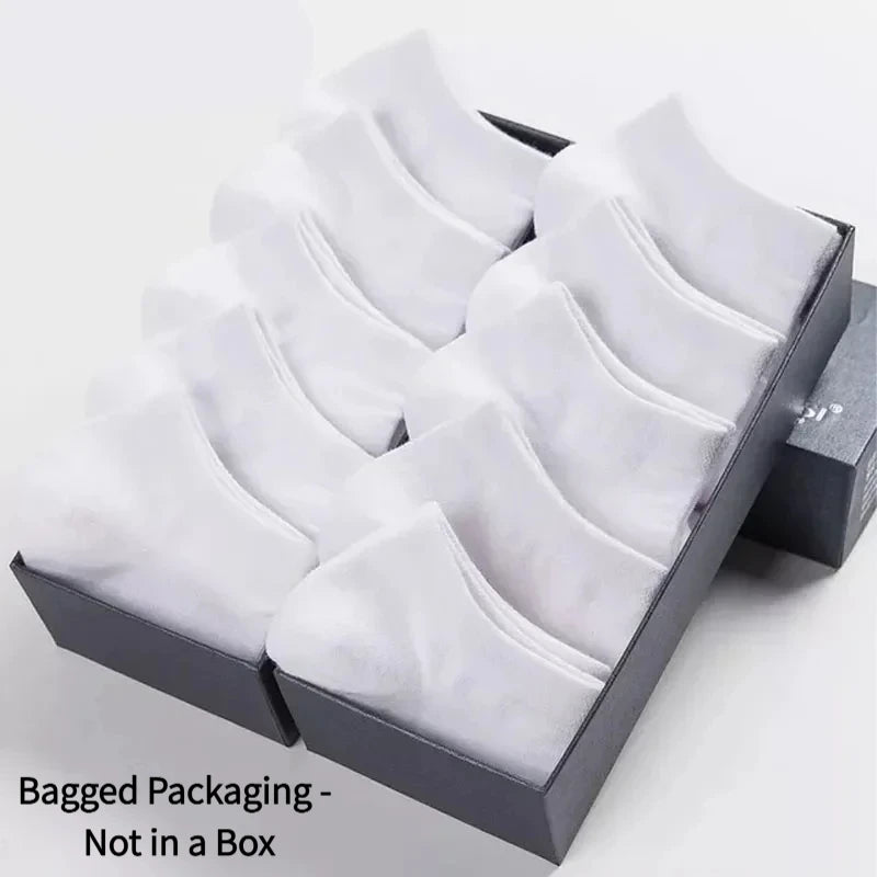 Unisex Ankle Socks Cotton Breathable Sports Black White Gray