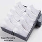 Unisex Ankle Socks Cotton Breathable Sports Black White Gray
