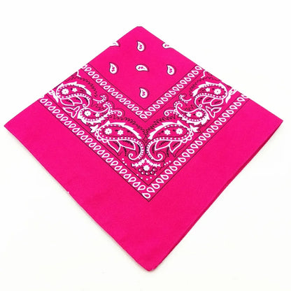 Unisex Polyester Paisley Bandana Hair Wrap