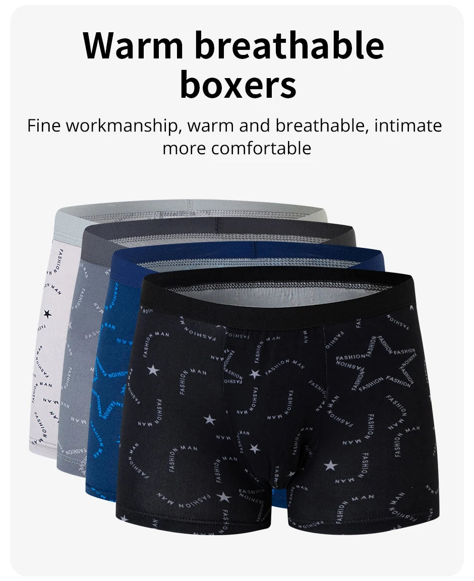 Men's Printed Fashion Boyshorts Plus Size Swim Trunks