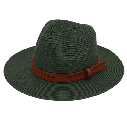 Straw Panama Sun Hat for Women Beach Leisure