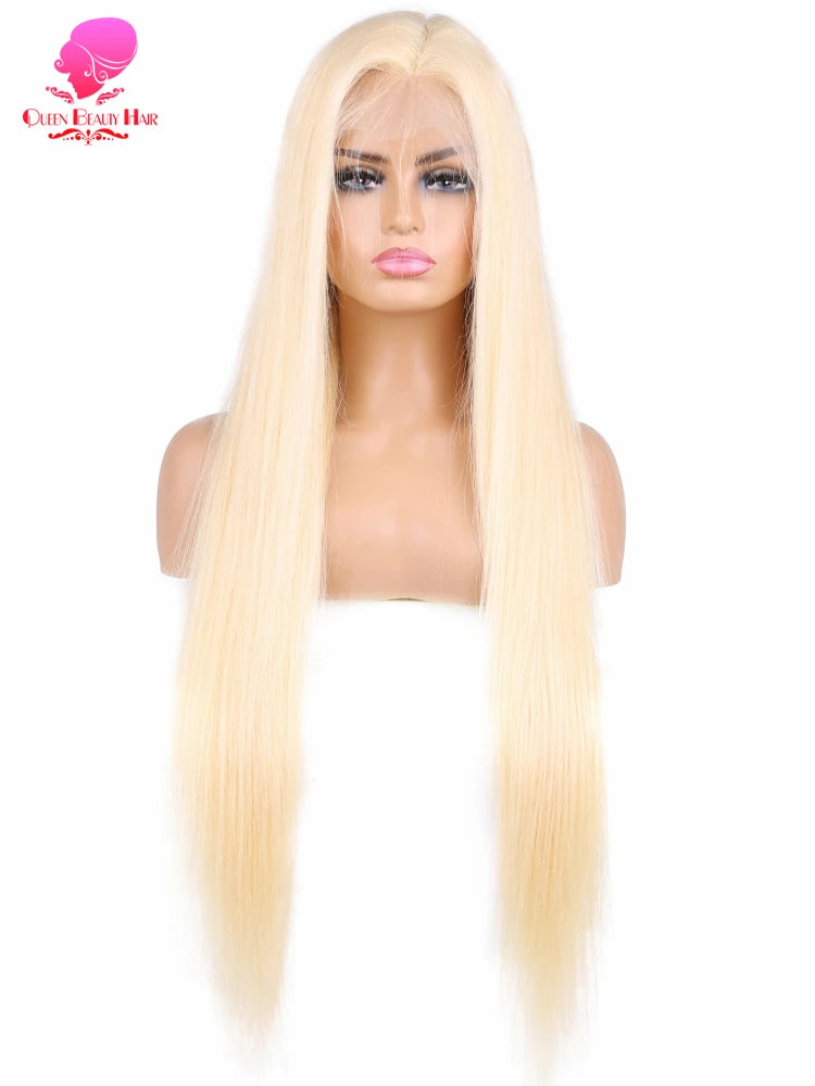 13x6 360 Lace Wig Human Hair Pre Plucked Blonde