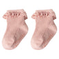 Cotton Lace Socks for Toddler Girls Non-slip Half Knee