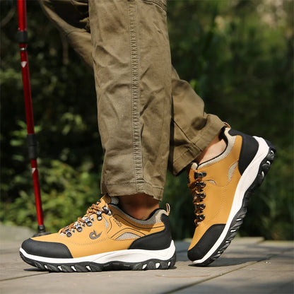Men's Leather Casual Sneakers for Tennis and Walking