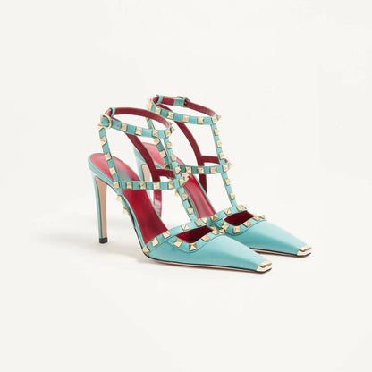 Summer High-Heeled Rivet Women's Sandals