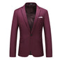 Bright Green Men's Blazer, Polyester Slim Fit Jacket