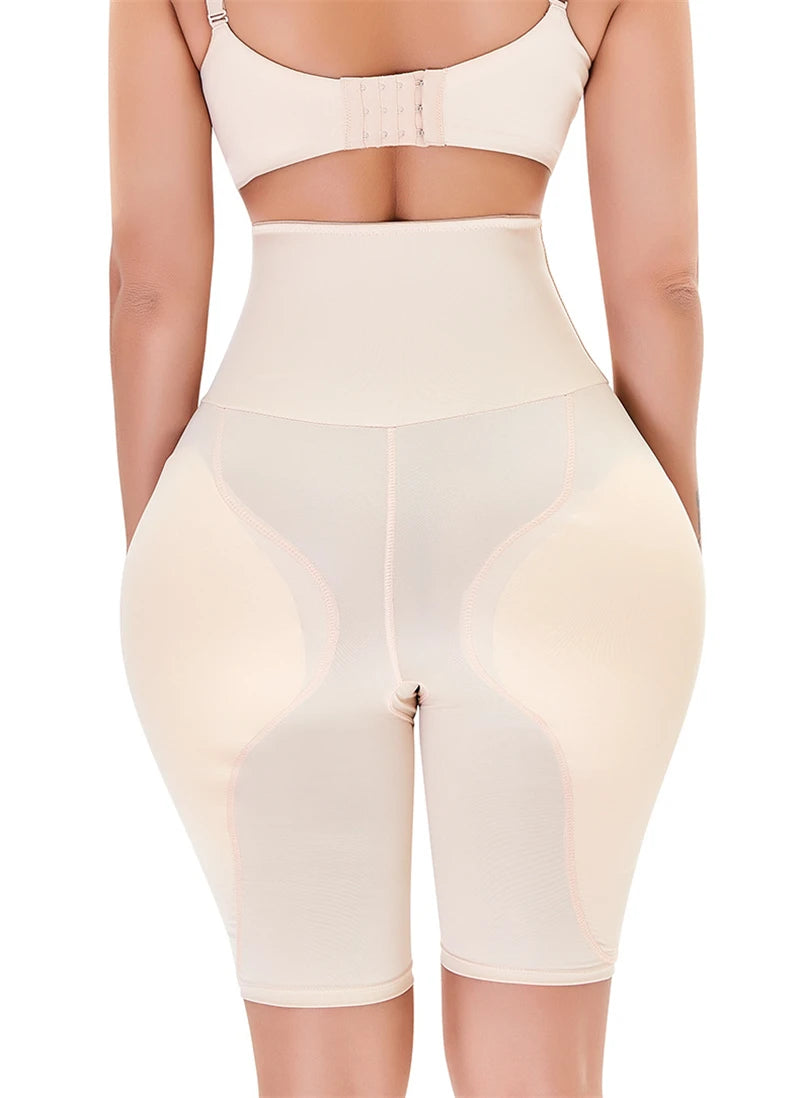 Women Seamless Butt Lifter Panties with Big Hip Pads