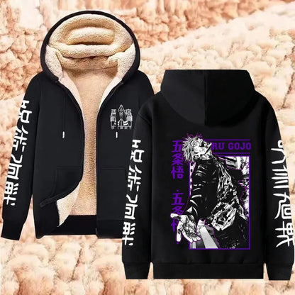 Jujutsu Kaisen Gojo Satoru Zipper Jacket Casual Hoodie