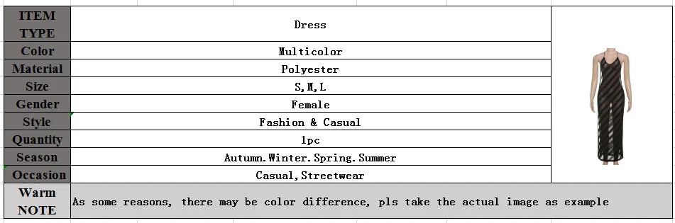 Mesh See Through Halter Maxi Dress for Women