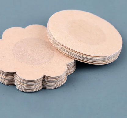 100Pcs Disposable Invisible Nipple Covers Natural Color