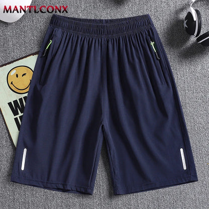 Men's Casual Running Shorts Black Gray Polyester