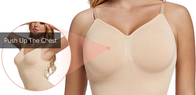 Low Back Bodysuit Shapewear for Women Black