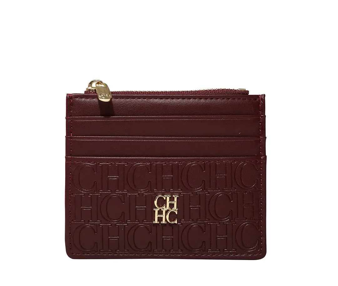 CH Women's Zipper Wallet with Letter Decoration