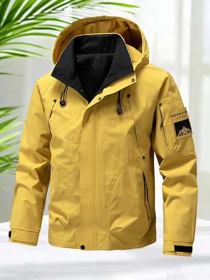 Men's Waterproof Softshell Jacket for Hiking and Camping