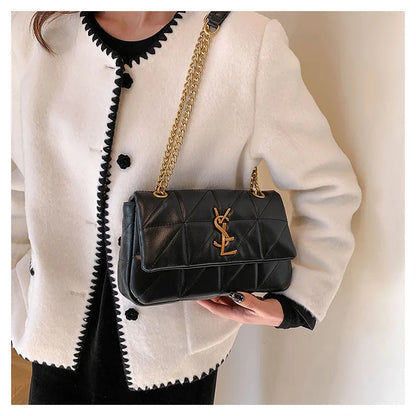 Genuine Leather Mini Square Bag for Women