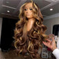 30 Inch Honey Blonde Ombre Lace Front Wig Human Hair