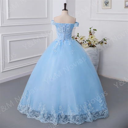 Off Shoulder Plus Size Wedding Dress Tulle and Organza